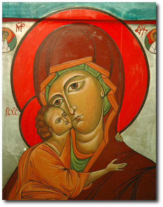 icon Belozerskaya detail