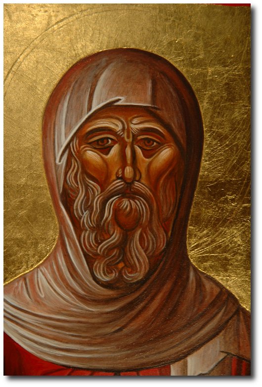 icon St Anthony detail