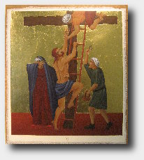 XI Christ is nailed to the cross
