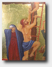 XI Christ is nailed to the cross