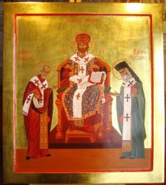 Christ with SS Nicholas & Nectarios