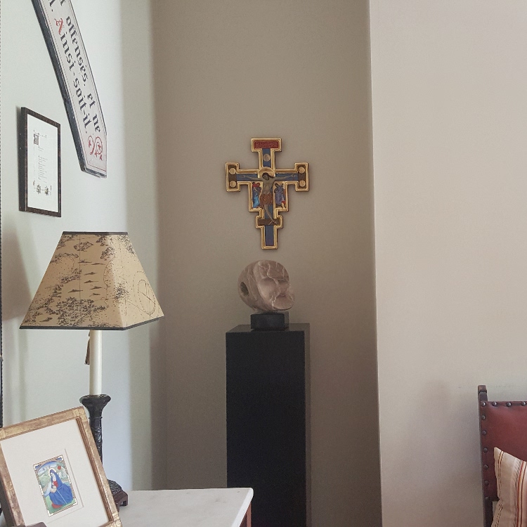 Crucifix in situ.